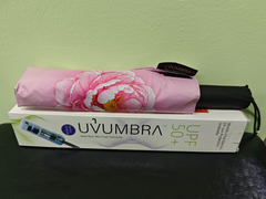 Elektrische anti-ultraviolette zonneparaplu.